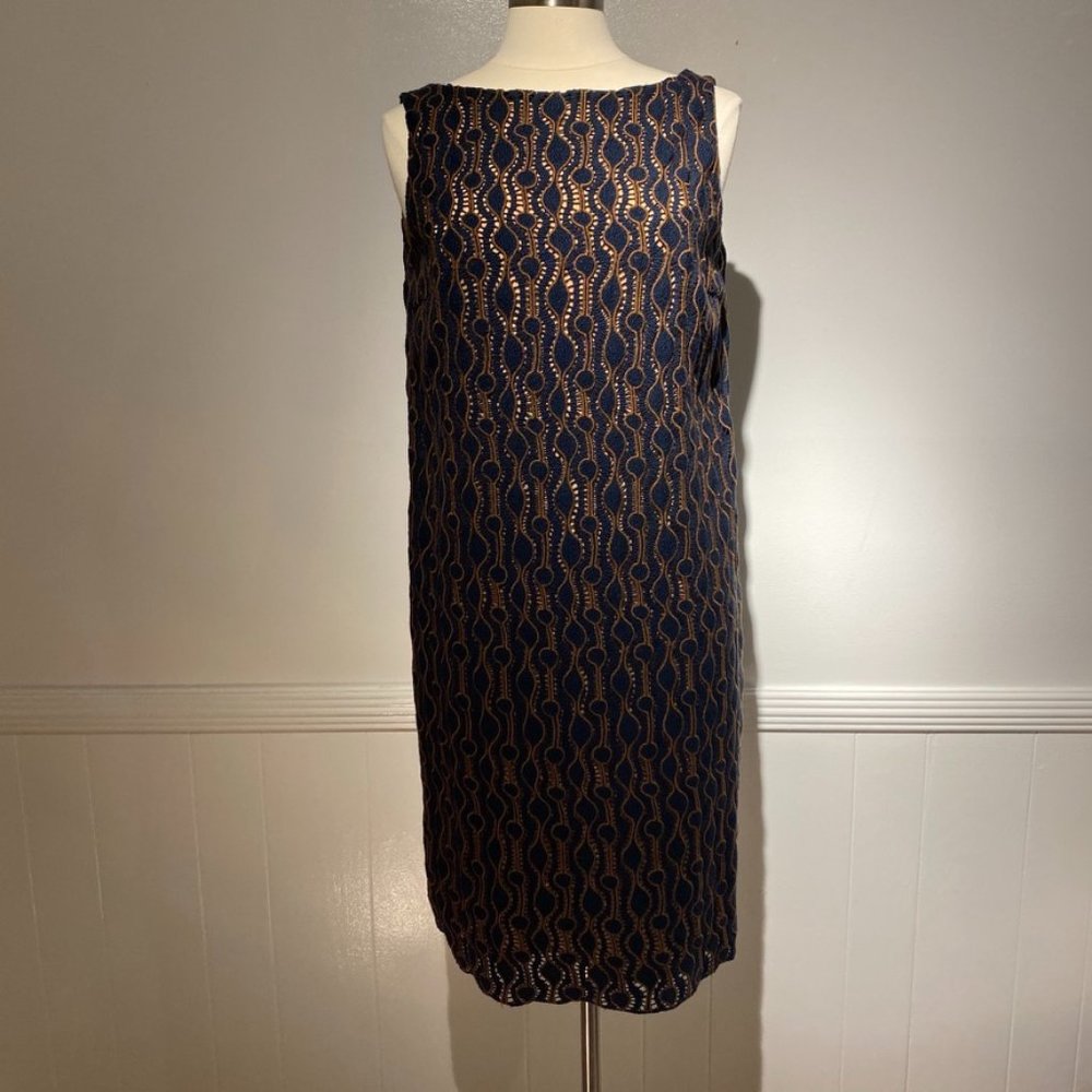 Piazza Sempione Wool Shift Dress with Back Zip